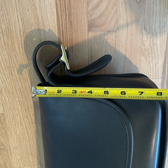 😍90s RARE COACH Vintage City Bag Black Leather Crossbody Shoulder Purse Bag🤍 - Picture 4 of 11